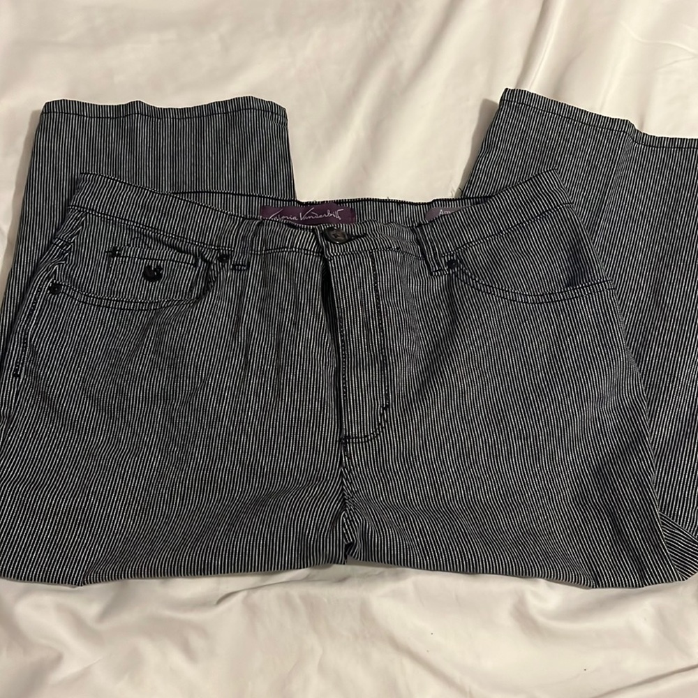 Gloria Vanderbilt Striped Capri Pants, Women’s 14